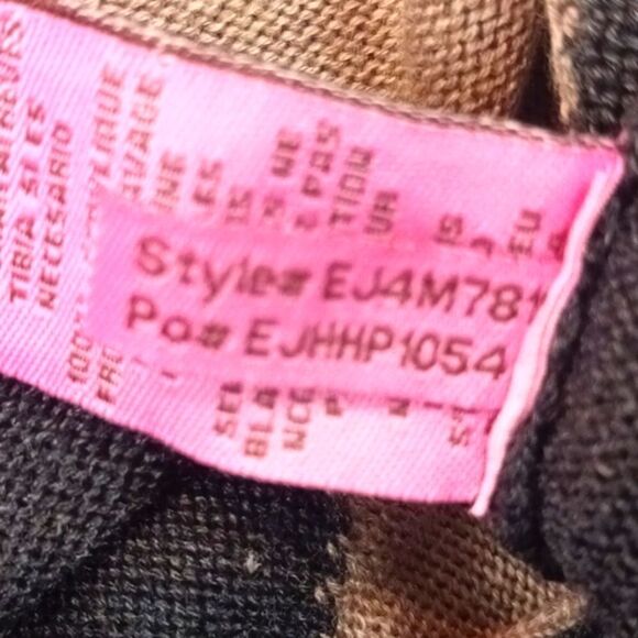 Eliza J long sleeve scoop neck  shift sweater dress with diamond pattern (large) - Picture 11 of 11